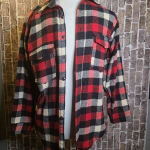 Vintage Mens Womens Woolrich Made In The USA Wool Flannel Jacket